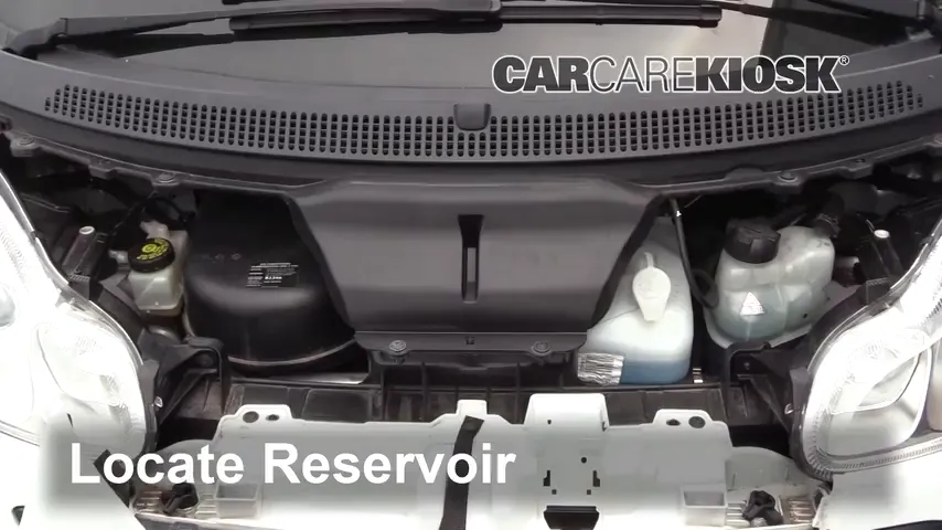 2014 Smart Fortwo Passion 1.0L 3 Cyl. Liquide essuie-glace Ajouter du liquide